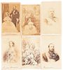 Neurdein / E. Flamant / P. Kaeser's / Bermann Joseph. Retratos de Maximiliano, Carlota, Aquiles Bazaine... Tarjetas de Visita. 6 pzs.