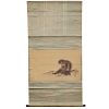 Monkey with Insects Scroll