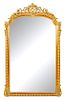 A Napoleon III Giltwood Pier Mirror Height 84 x width 50 inches.