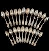 Assorted Coin & Sterling Silver Spoons