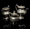 Assorted Pewter Coffee Pots & Pitcher