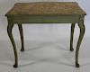 Antique Painted Louis XV Style Console With Faux