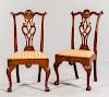 Pair of Shell-carved Walnut Side Chairs