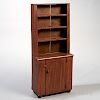 Red Grain-painted Pine Child's Step-back Cupboard