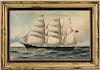 Antonio Nicolo Gasparo Jacobsen (Danish/American, 1850-1921)  Portrait of the Sailing Ship Levuka