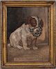 American School, Late 19th Century  For the Safety of the Public  /Portrait of a Puppy