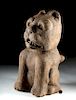Large Superb Aztec Stone Feline - Von Winning Papered