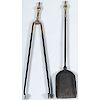 Fireplace Tongs and Shovel 
