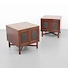 Pair of Custom Edward Wormley Nightstands/End Tables