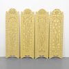4 Large Carved Wood Screens