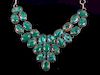 Early Taxco Sterling Silver Turquoise Necklace