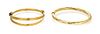 * A Collection of Yellow Gold Bangle Bracelets, 19.50 dwts.