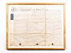 Hand-Lettered English Indenture Document, 1820