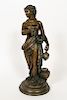 Cast Bronze Neoclassical Style Hebe Sculpture