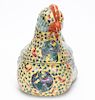 Chinese Export Style Famille Jaune Rooster Tureen
