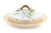 A Royal Copenhagen Flora Danica Porcelain Entree Dish and Cover Width 15 1/4 inches.