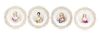 A Set of Four Sevres Porcelain Plates Diameter 9 3/8 inches.