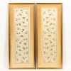 Pair, Chinese Silk Embroidery Panels, Framed