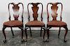 Queen Anne Style Dining Chairs with Ball & Claw
