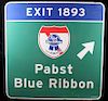 Pabst Blue Ribbon Metal Street Sign