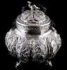 Bohemian Ornate Silver Camel Jar with Lid