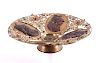 Antique Brass Jeweled Revival Charger
