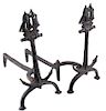 Ship and Anchor Cast Iron Fireplace Grates