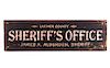 Larimer County Sheriff's Office Wooden Trade Sign