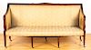 Sheraton style mahogany sofa