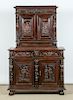 Antique Henry II Style Carved Walnut Cabinet, Ex. Nelson Shanks collection