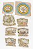 8 Antique Continental Tapestry Textile Panels
