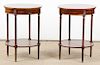 Pair of Modern Continental Style Lamp Tables