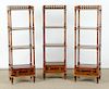 3 Modern Etagere Stands