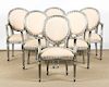 Set of 6 Modern French Style Armchairs