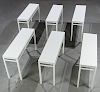 6 Modern Tall White Wood Tables
