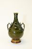 Chinese green glaze porcelain vase with dragons