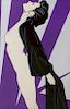 PATRICK NAGEL, Untitled (Nude in Robe), c. 1983