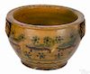Southeastern Pennsylvania redware bowl, early 19th c.
