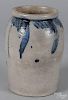 Baltimore stoneware crock, 19th c., impressed H. Myers, with brushed cobalt decoration, 8 3/4'' h.