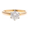 A Ladies Diamond Solitaire Engagement Ring in 14K