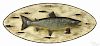 Lawrence C. Irvine (Winthrop, Maine 1918-1998), carved and painted salmon plaque