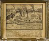 Pencil drawing of The Lumachi Zinc Works & Coal Mine, Collinsville, Illinois, mid 19th c.