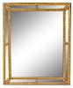 A Regence Style Giltwood Mirror Height 35 3/8 x width 29 inches.