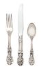 An American Silver Flatware Service, Reed & Barton, Taunton, MA, Francis I pattern, comprising: 1 dinner knife 12 dinner forks 1