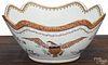 Chinese export porcelain bowl for the American market, 19th c., decorated with an American eagle