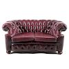 Old Hickory Tannery Leather Chesterfield Sofa