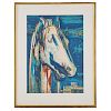 Francoise Gilot. "The Greek Horse," Lithograph