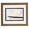 Joan Miro. Untitled, etching and aquatint