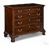 Pennsylvania Chippendale mahogany chest of drawers, ca. 1770, 34'' h., 39 3/4'' w.