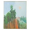Herman Maril. "Mountain Road," oil on canvas